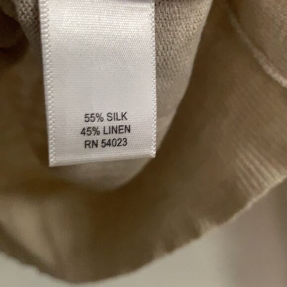 BANANA REPUBLIC SILK‎ BLEND V NECK SWEATER SZ M - Picture 5 of 6